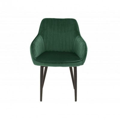 Scaun elegant, tapitat Turin verde smarald