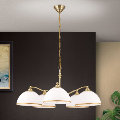 Lustra suspendata stil clasic OLD LAMP 5L patina