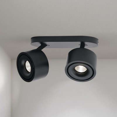 Plafoniera cu 2 Spoturi LED directionabile SPECTER negru