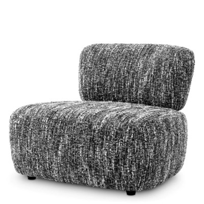 Fotoliu elegant design LUX Leon, Boucle sonata black