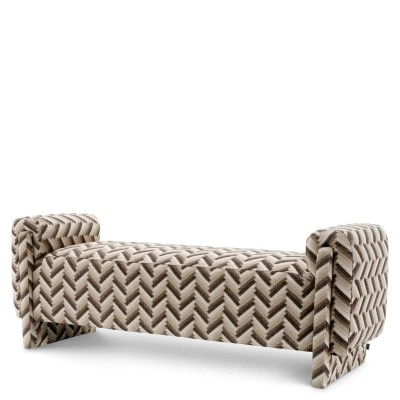 Bancheta eleganta design LUX Del Vale, Chevron brown