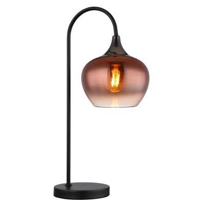 Veioza/Lampa de masa design modern MAXY negru/cupru