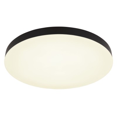 Plafoniera LED design modern simplu MATTHEW D-50cm negru/opal