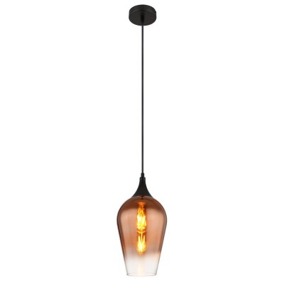 Pendul design modern LAVUS negru/cupru