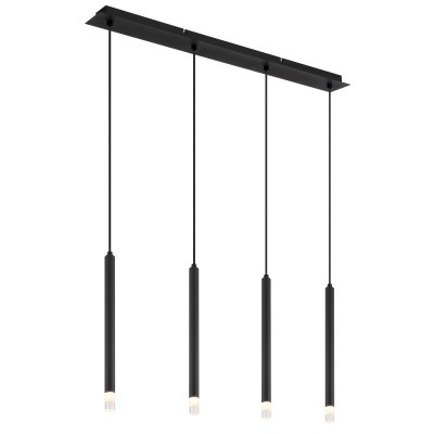 Lustra suspendata design minimalist  BLAKE 4L negru