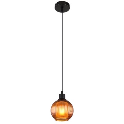 Pendul design modern ZUMBA negru/bronz