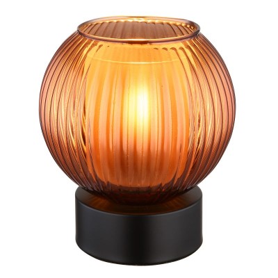 Veioza/Lampa de masa design modern ZUMBA negru/bronz