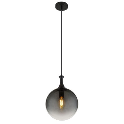 Pendul design modern DALTON negru/fumuriu