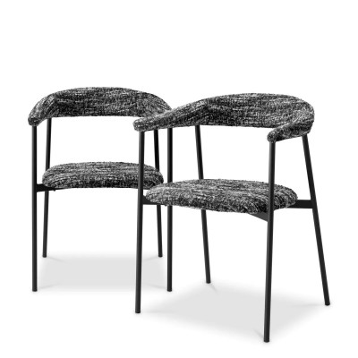 Set de 2 scaune design LUX Julio, Boucle sonata black