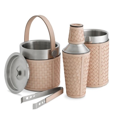 Set pentru bar shaker, frapiera si galeata gheata design LUX Sintra