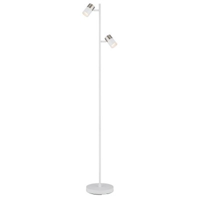 Lampadar cu 2 Spoturi directionabile BRISBON nickel/alb