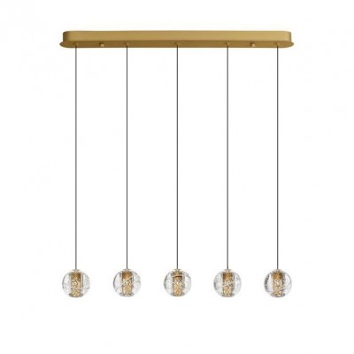 Lustra cu 5 pendule LED design modern LICIO