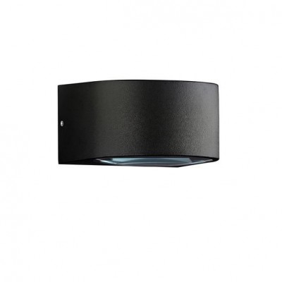 Aplica LED iluminat exterior ambiental IP54 OPERA negru