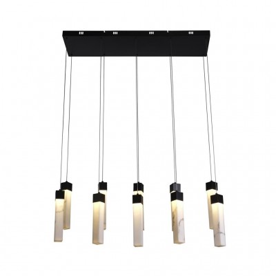 Lustra cu 10 pendule LED design modern Moonbeam