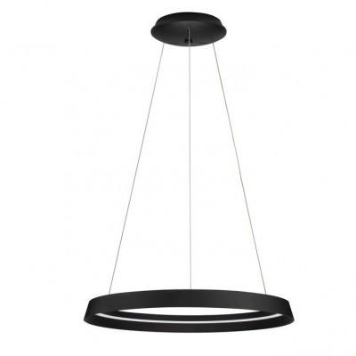 Lustra LED suspendata design modern circular ORMI negru