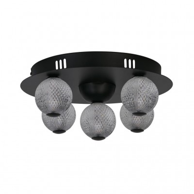 Plafoniera LED design modern Asteroid Led negru