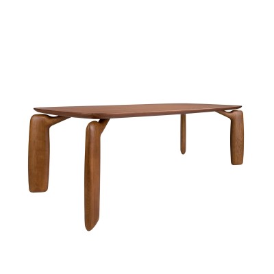 Masa dining deosebita design LUX Walnut 220x100cm