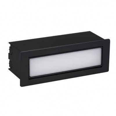 Spot LED incastrabil iluminat exterior ambiental IP54 ECHO negru