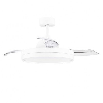 Lustra LED cu Ventilator si telecomanda NEVMA alb