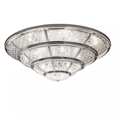 Plafoniera eleganta LUX realizata manual Crystal Glass - Giotto, 120cm