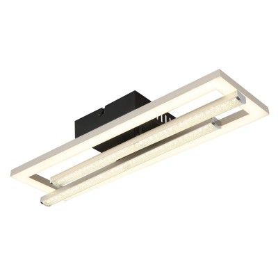 Plafoniera LED design HIGHWAY negru/nickel