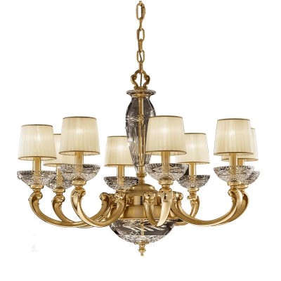 Candelabru XL cu 8 brate LUX realizat manual Ofelia