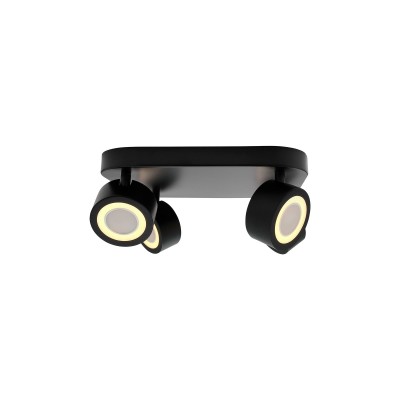 Plafoniera LED cu 4 spoturi, design modern, 3-Step MOODMAKER, Clyde 4 negru