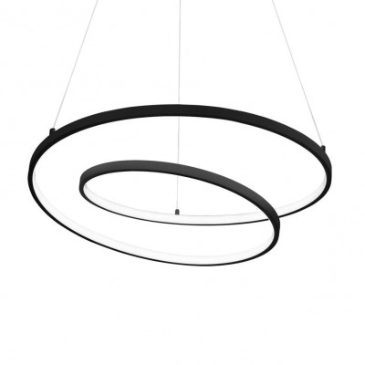 Lustra LED suspendata design circular Oz sp d80 on-off 4000k negru