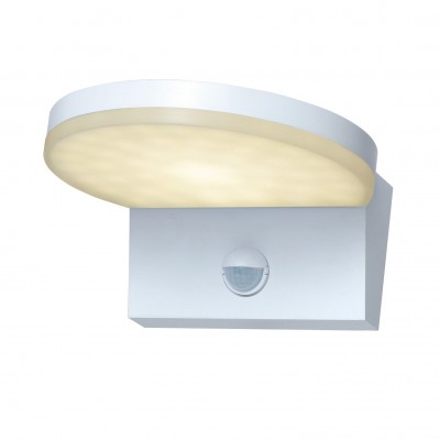 Aplica exterior LED, Senzor de miscare, Protectie IP54, Batida, alb