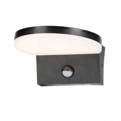Aplica exterior LED, Senzor de miscare, Protectie IP54, Batida, negru