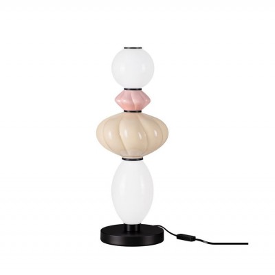 Veioza LED decorativa ceramica Alb, Roz, Bej, ONETA