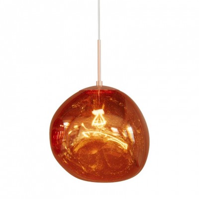 Lustra, Pendul modern cu glob sticla cupru LIQUID DIAMOND 35cm