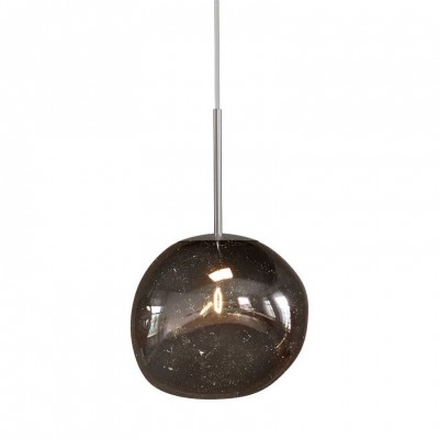 Lustra, Pendul modern cu glob sticla fumurie LIQUID DIAMOND 20cm