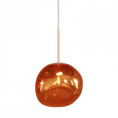 Lustra, Pendul modern cu glob sticla cupru LIQUID DIAMOND 20cm