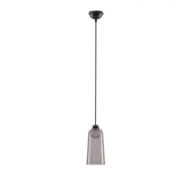 Pendul LED modern, Metal, Negru, Acrilic, DIONE