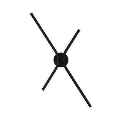 Aplica de perete LED CCT design modern AKRO negru