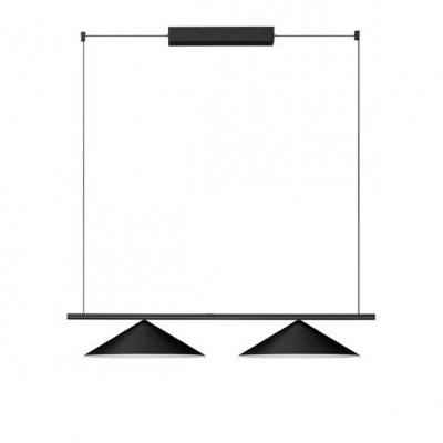 Lustra moderna suspendata LED Lui, negru