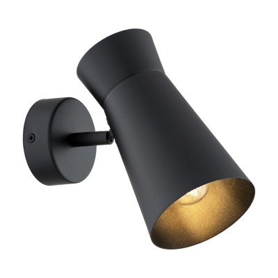 Aplica de perete design minimalist, Otel, Negru, LORD