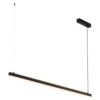 Lustra suspendata LED, 120cm, Otel, Negru, MIAMI